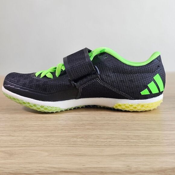Adidas Adizero HJ High Jump Track & Field Shoe Spikes Men's 5 Black Green GY8397 - Picture 9 of 15